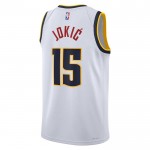 Maillot NBA Denver Nuggets Nikola Jokic 15 Nike 2022-23 Association Edition Blanc Swingman - Homme